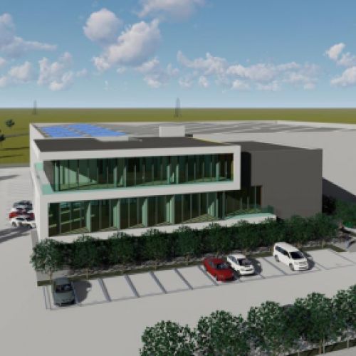 Edificio industrial y oficinas para la empresa Reynober